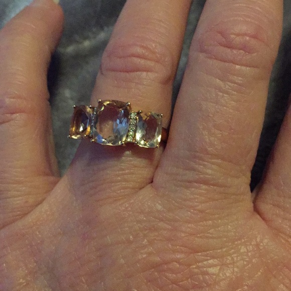 14K Rose Gold Cushion Cut Morganite - Picture 4 of 4